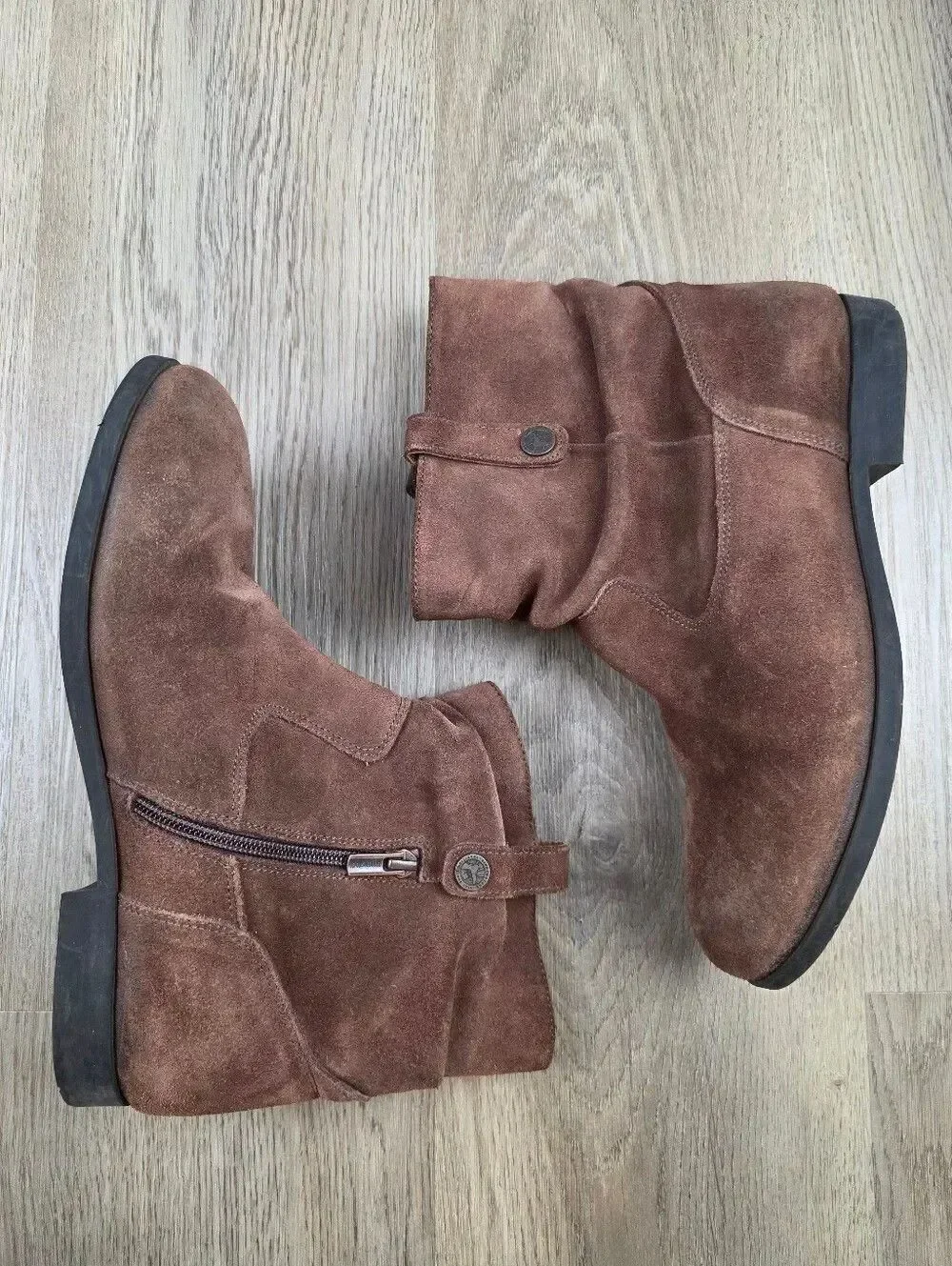Birkenstock Sarina Suede Leather Ankle Boots Size 9
